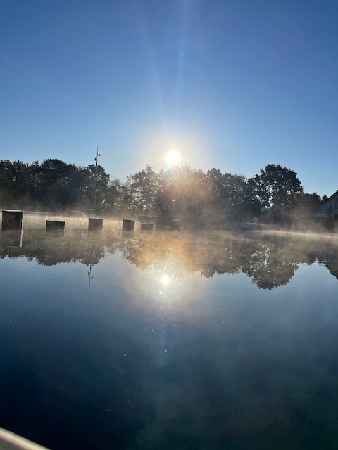 Vinterbadning i Ålandets Naturbad